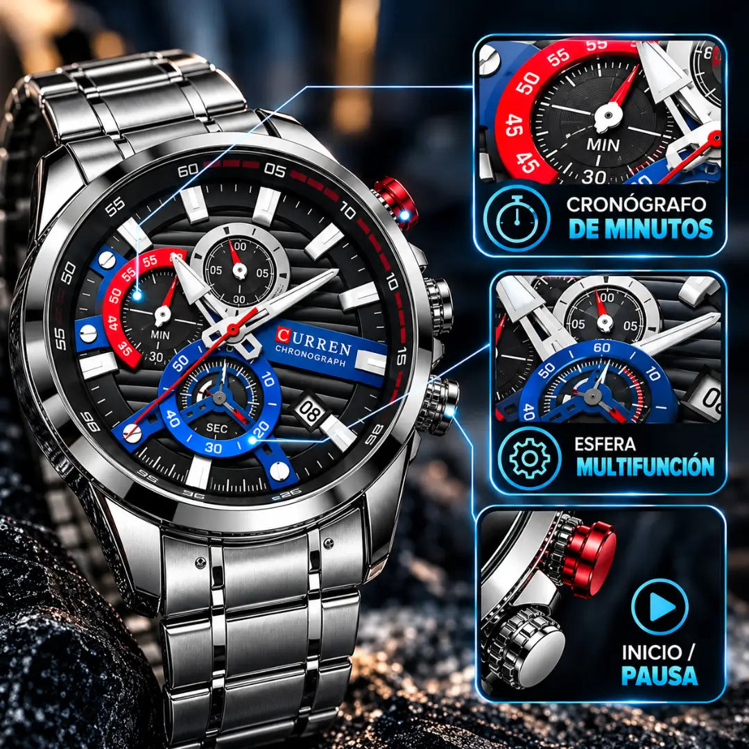 Reloj de Lujo Para Hombre CURREN 8415